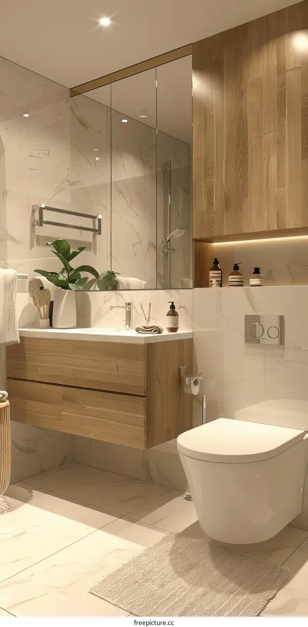 Modern Minimalist Contemporary Bathroom Interior Design