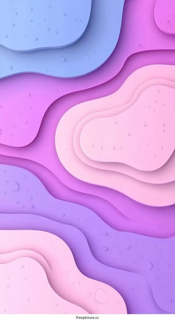 Abstract Colorful Paper Cut Layers Design