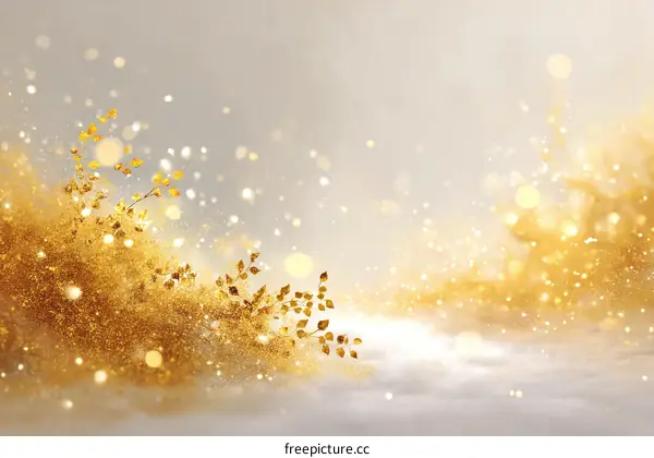 Golden Sparkling Festive Background Design