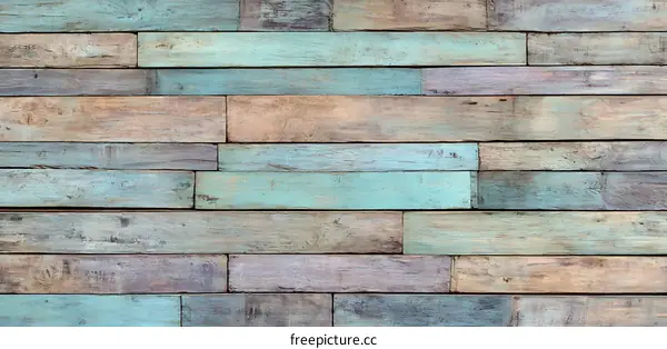 Vintage Wooden Plank Wall Background Image