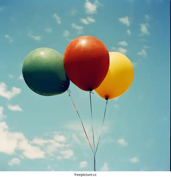 Three Balloons in the Sky