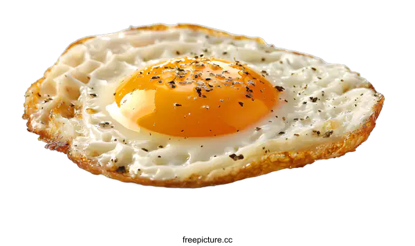[Transparent Background PNG]Fried egg isolated on white background