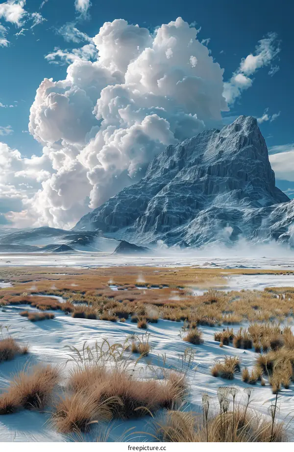 The Majestic Glacier Snow Mountain