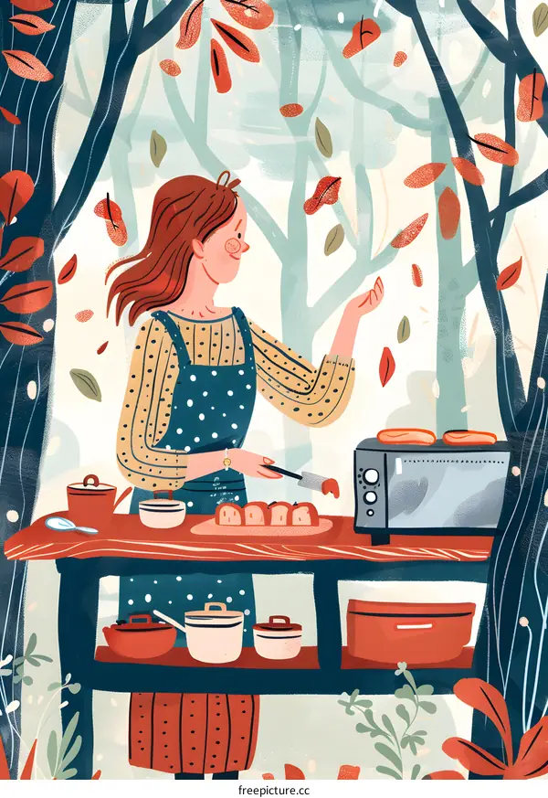 Autumn Cooking in the Woods