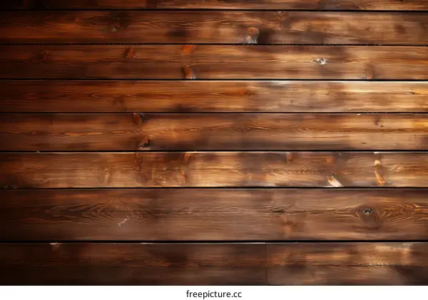 Rustic Brown Wooden Plank Background