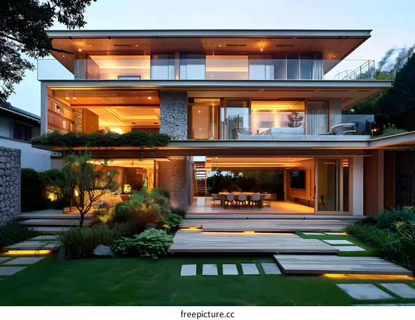 Modern House with Large Garden and Patio