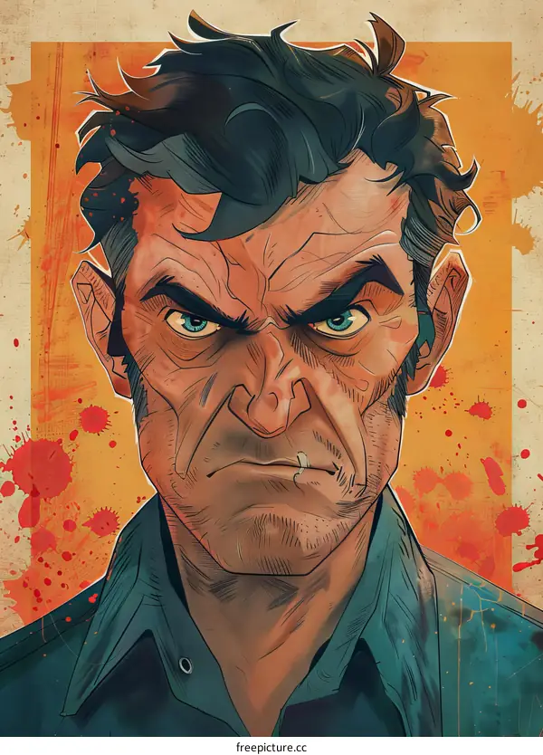 portrait of a man illustration