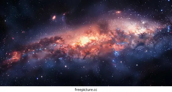Stunning Nebula and Starfield Space Background