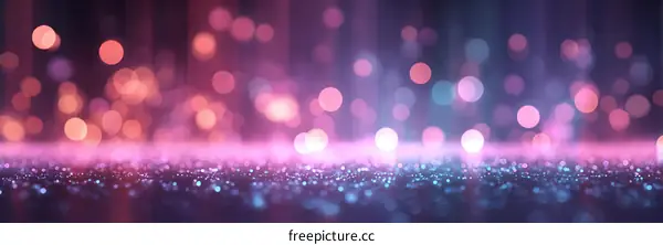 Abstract Bokeh Background with Glitter