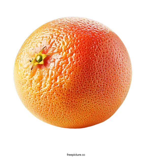 [Transparent Background PNG]Single Grapefruit on White Background