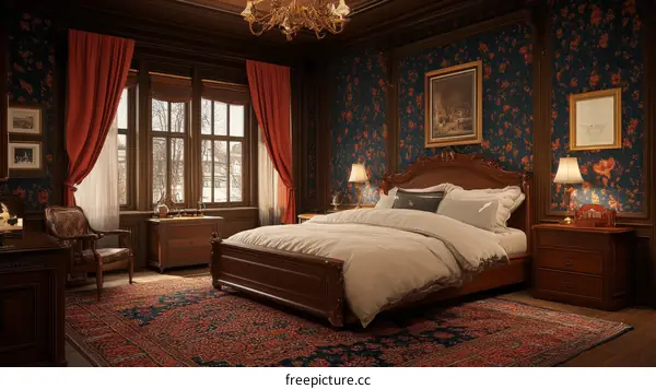 Elegant Victorian Bedroom Interior Design