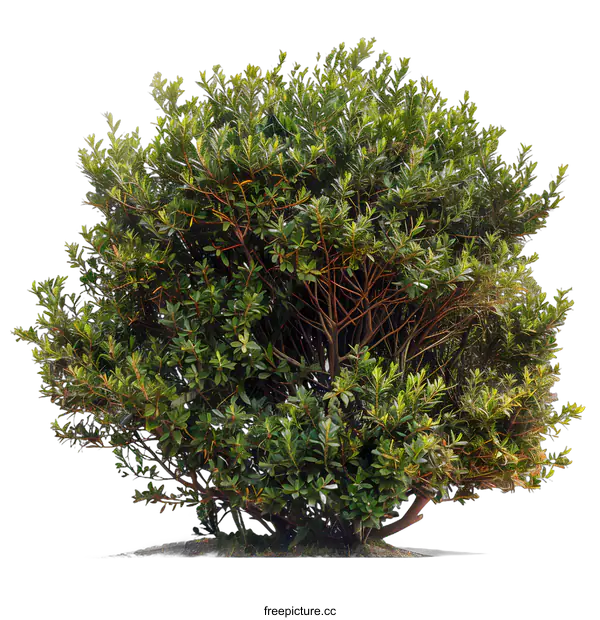 [Transparent Background PNG]Green Bush Isolated On White Background