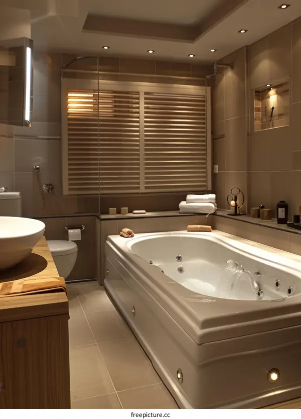 Bathroom with Bathtub, Shower and Vanity