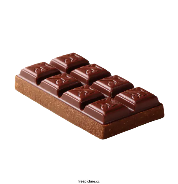 [Transparent Background PNG]Delicious Dark Chocolate Bar
