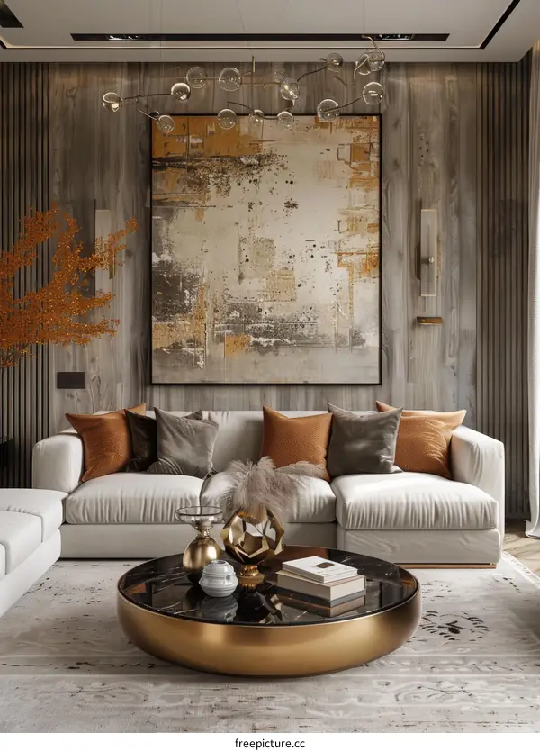 Modern minimalist living room