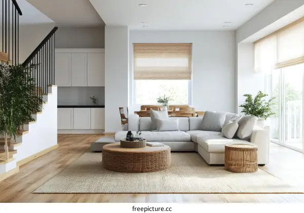 Modern Scandinavian Living Room Interior Design