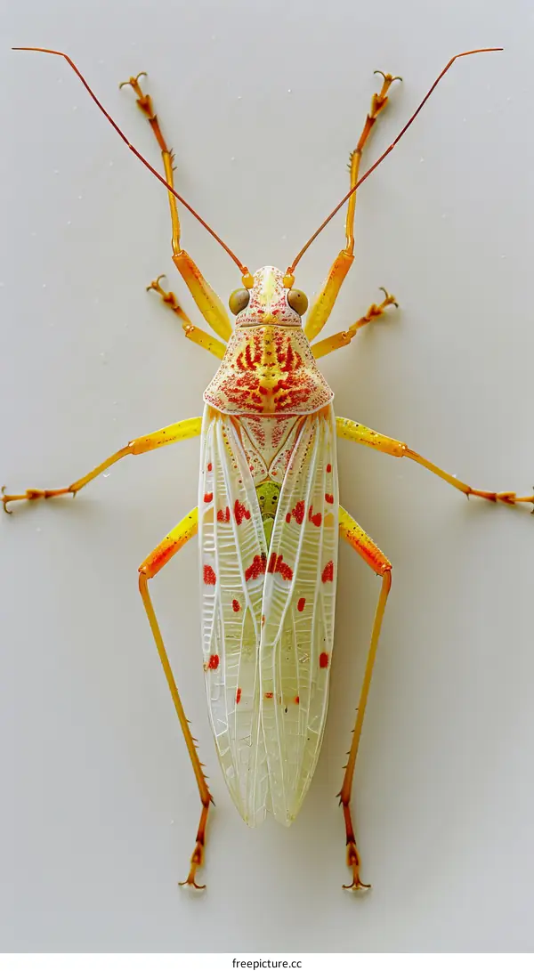 A colorful planthopper