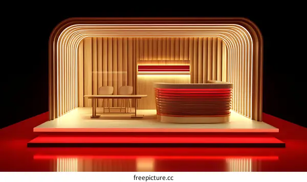 Modern Wooden Exhibition Booth Design