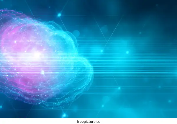 Abstract Futuristic Digital Network Design