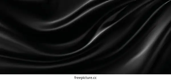 Black Silk Fabric Texture Background Illustration