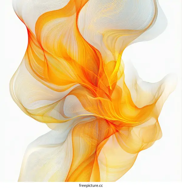 Abstract Flowing Lines Art Design