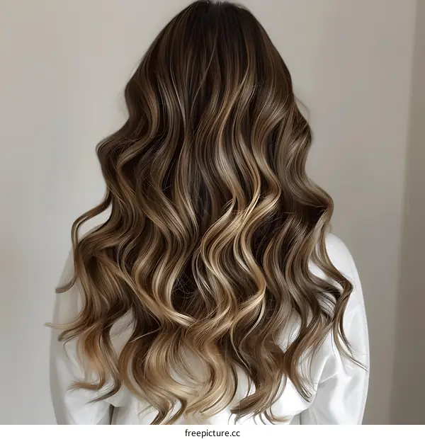 Long Wavy Brown Hair