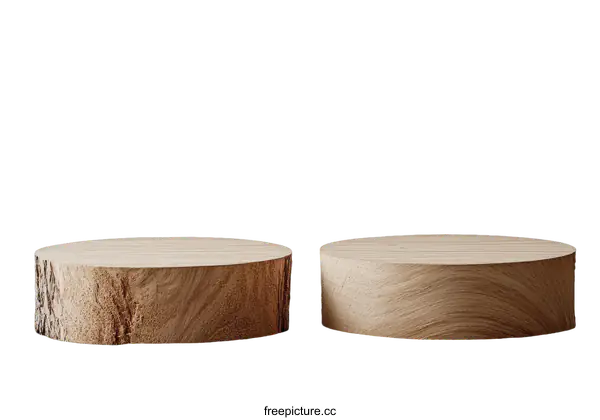 [Transparent Background PNG]Wooden Display Stands for Products
