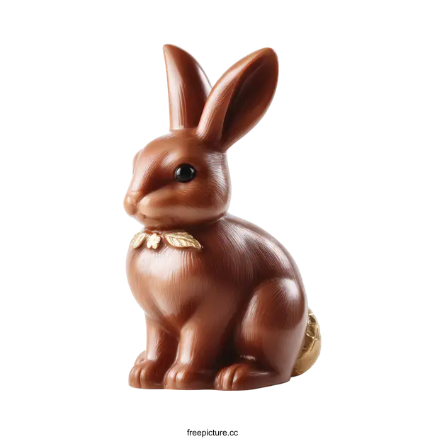 [Transparent Background PNG]Chocolate Easter Bunny Figurine
