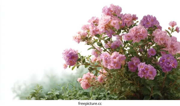 Beautiful Pink and Purple Flowers in Bloom