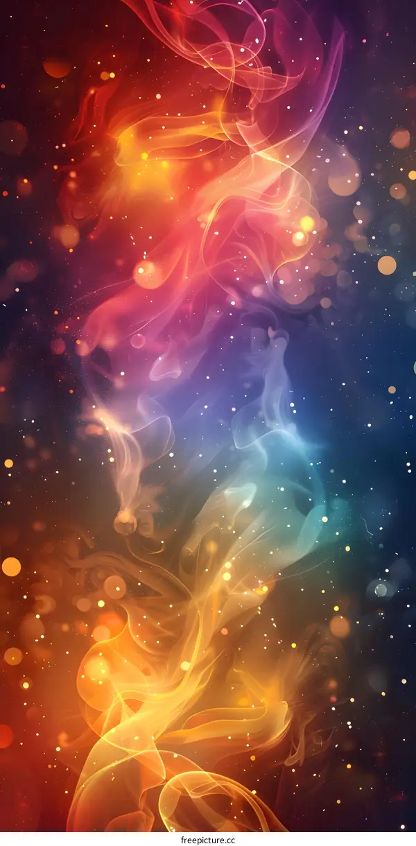 Abstract Colorful Smoke Background