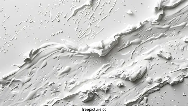 White Oil Paint Texture Closeup