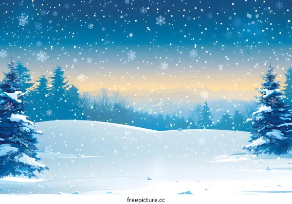 Snowy Winter Landscape