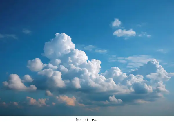 Vast Sky with Cumulus Clouds
