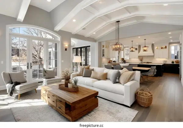 Modern Farmhouse Living Room Open Concept Design