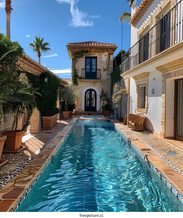 Swimming Pool and Courtyard
