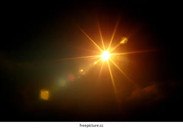 Abstract Sun Flare Effect Image