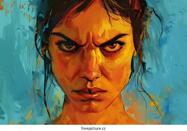 Portrait of a determined young woman