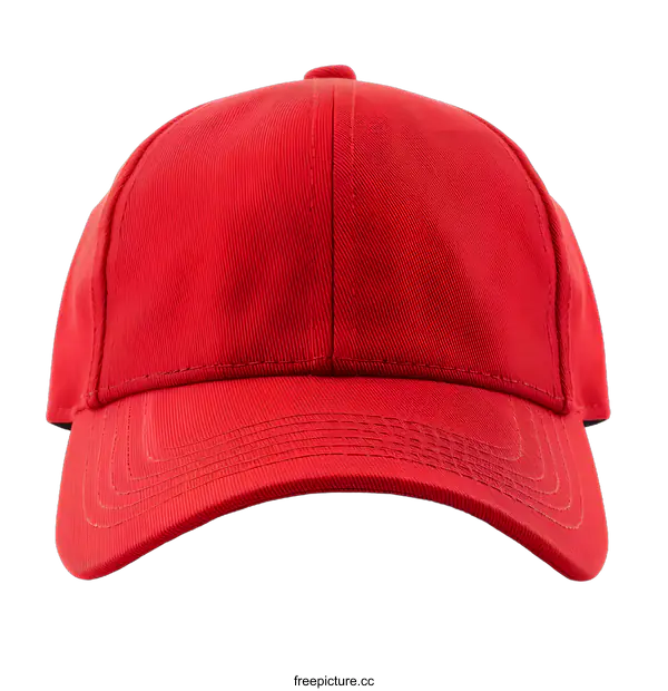 [Transparent Background PNG]Red Baseball Cap Mockup Isolated On White Background