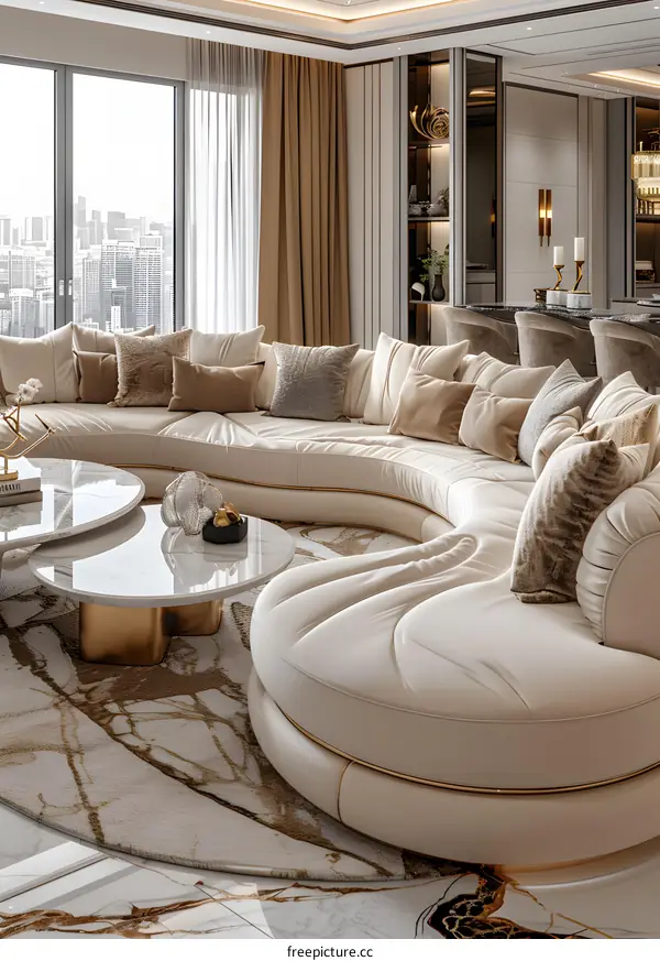 Modern living room interior design