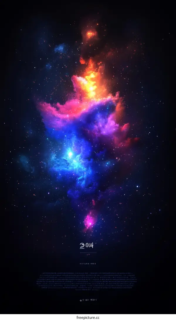 Abstract Cosmic Nebula Illustration 2044