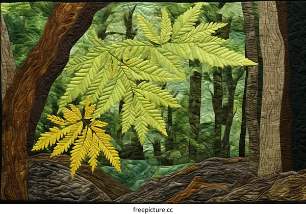 A Forest Floor Quilt