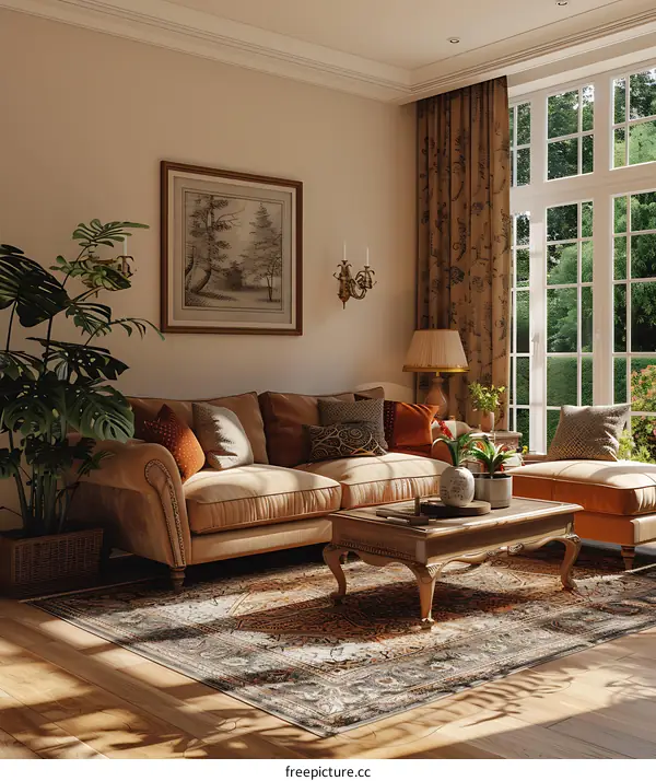 Living room in British style