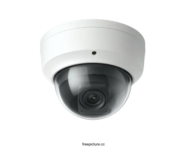 [Transparent Background PNG]Modern Security Surveillance Dome Camera