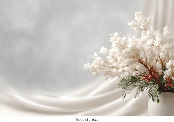 Elegant White Flower Arrangement on a Soft Background