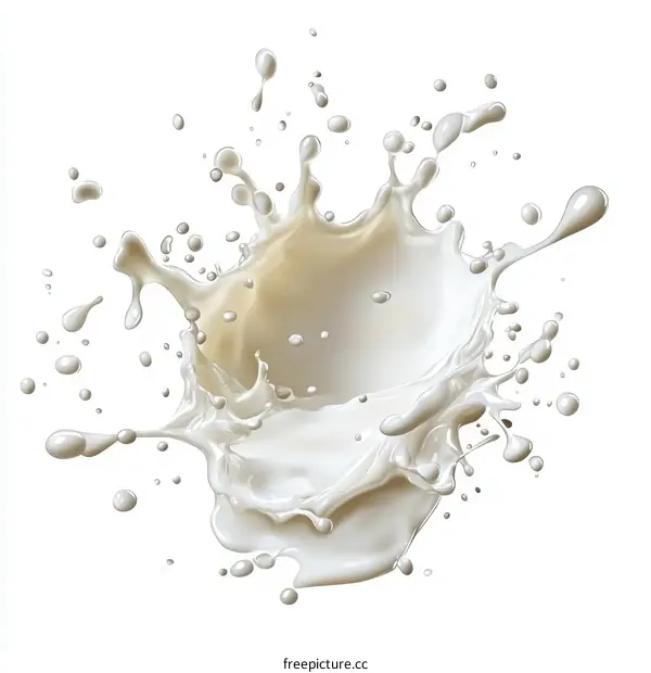 Milk Splash Illustration High Definition