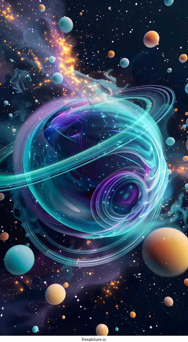 Interstellar travel through a wormhole in deep space