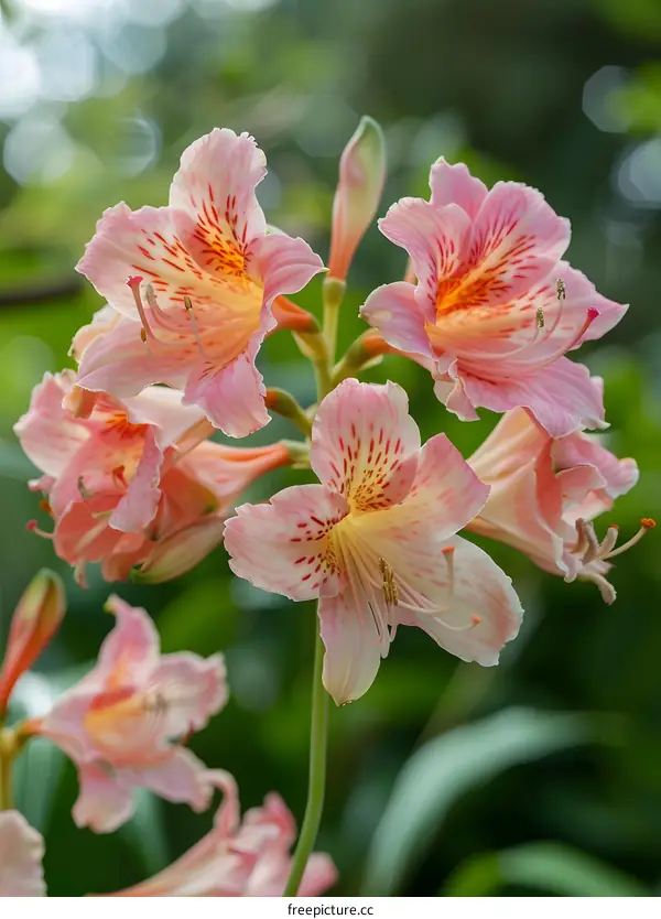 Pink and Yellow Flowers Blooming in a Garden