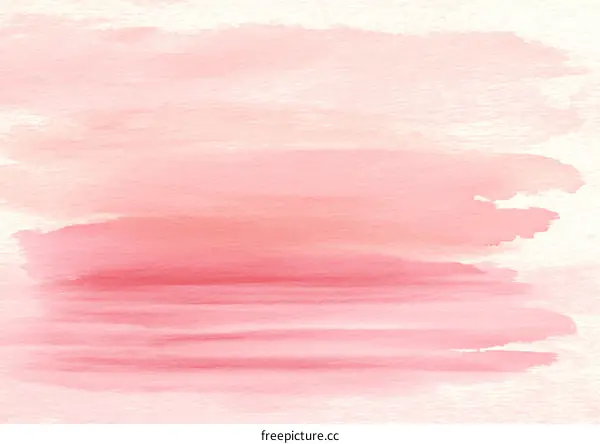 Abstract Watercolor Painting in Soft Pink Hues