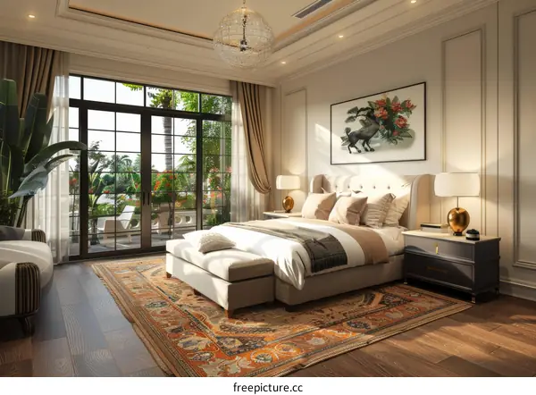 Luxury Bedroom Interior Design Illustration