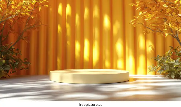 Autumnal Yellow Product Showcase Platform